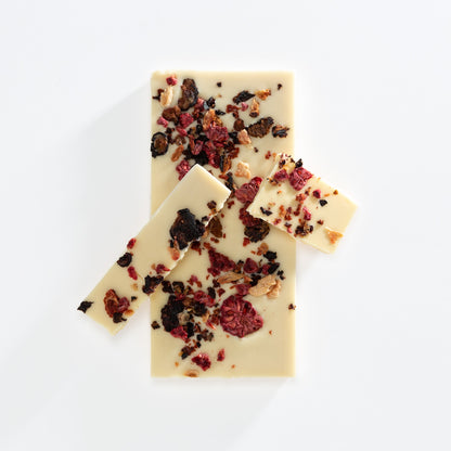 White Chocolate Mixed Berry Bar 50g