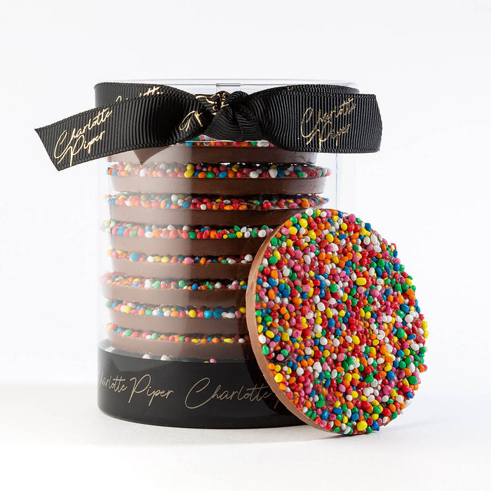 Milk Chocolate Sprinkle Discs 120g gift add-on from Cattle Dog Florist
